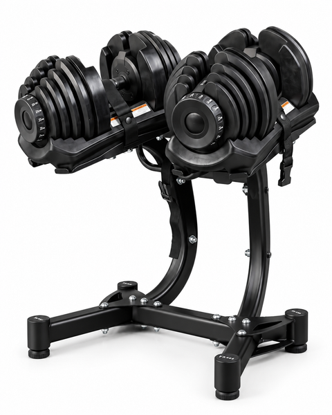 Bezt Pro Sports Ayarlanabilir 2 x 40 KG Siyah Dambıl Seti ve Stand