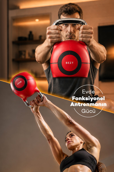 Bezt Pro Ayarlanabilir 20 KG Kırmızı Kettlebell