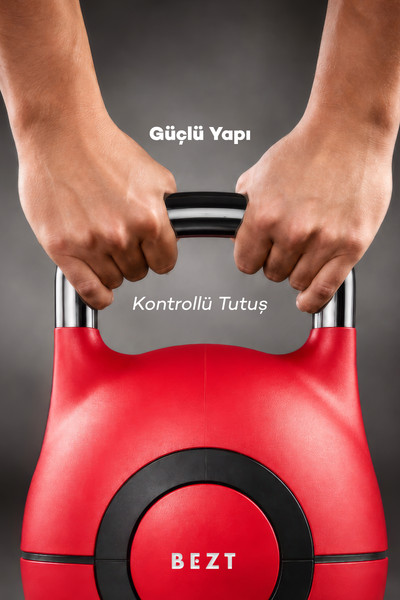 Bezt Pro Ayarlanabilir 20 KG Kırmızı Kettlebell