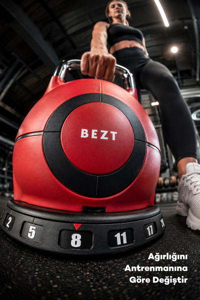 Bezt Pro Ayarlanabilir 20 KG Kırmızı Kettlebell