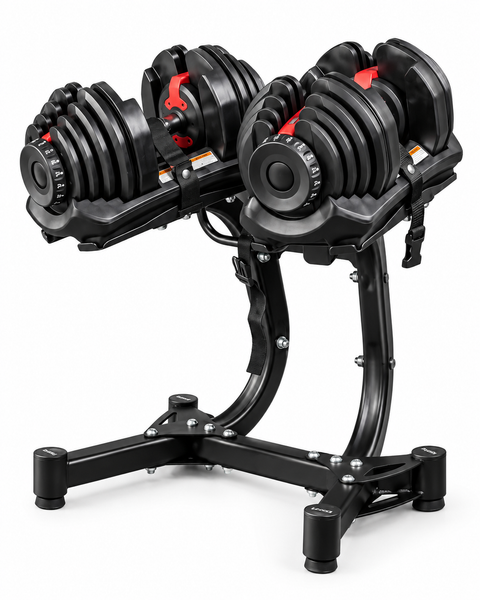 Bezt Pro Sports Ayarlanabilir 2 x 40 KG Kırmızı Dambıl Seti ve Stand