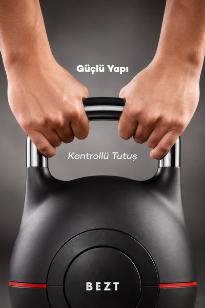Bezt Pro Ayarlanabilir 20 KG Siyah Kettlebell