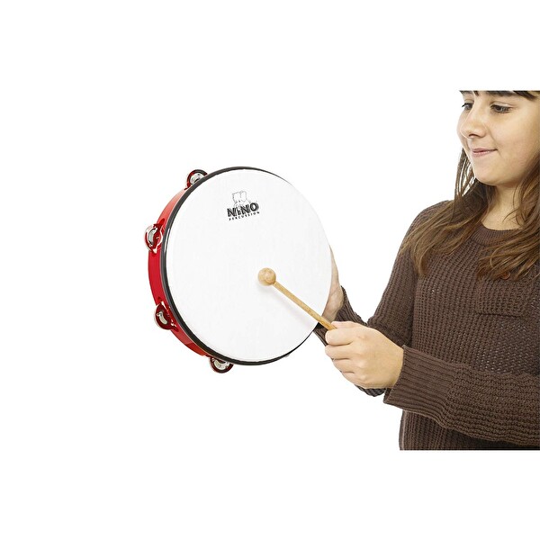 Nino NINO24R Abs Tambourine 10 Inch Jingle Drum