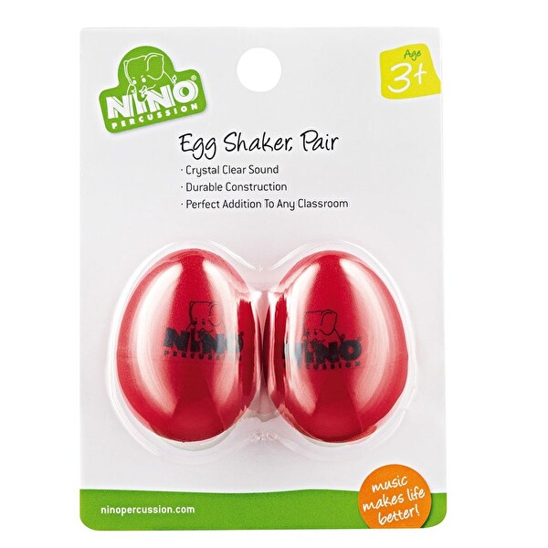 Nino NINO540R-2 2'li Paket Egg Shaker (Kırmızı)