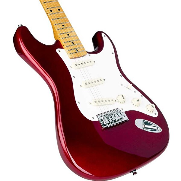 SX Stratocaster Candy Apple Red Elektro Gitar