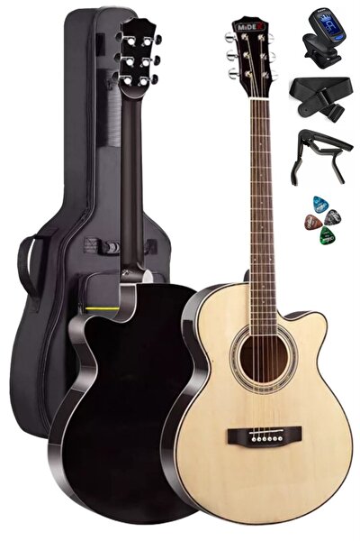 Teknosa Midex XC-200NT 4/4 Yetişkin Üst Segment Kesik Kasa Profesyonel Akustik Gitar