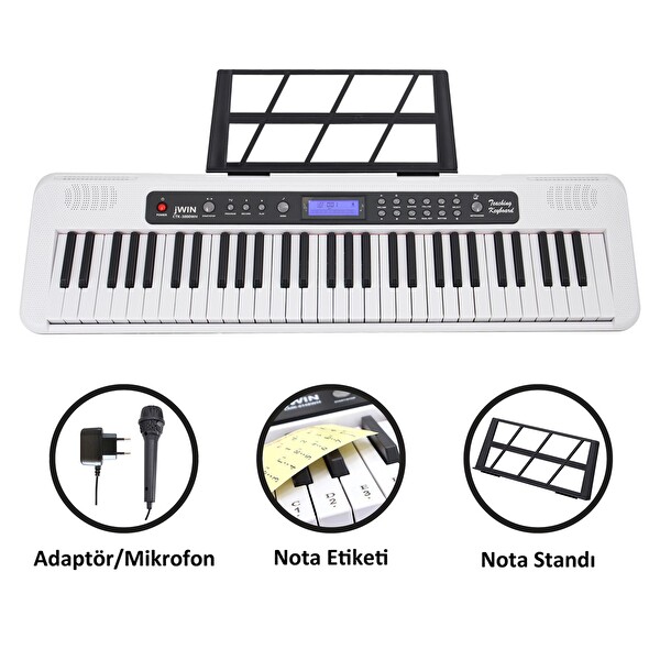 Jwin CTK-3000RD 61 Tuş Hassasiyetli Org (5 Oktav)