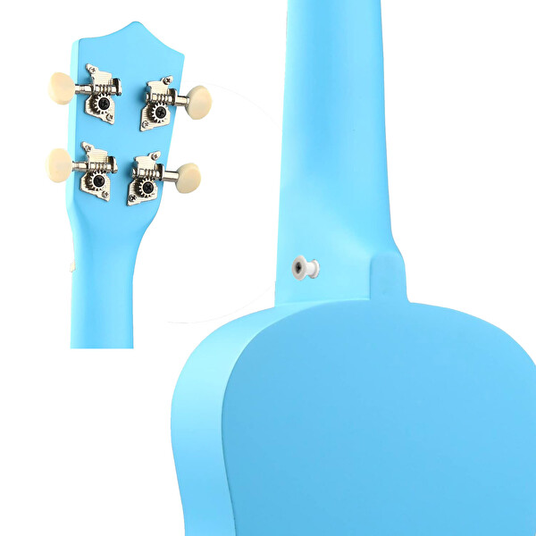 Midex UKX-233BL Mavi Concert Ukulele (Askı Çanta Metod Pena)