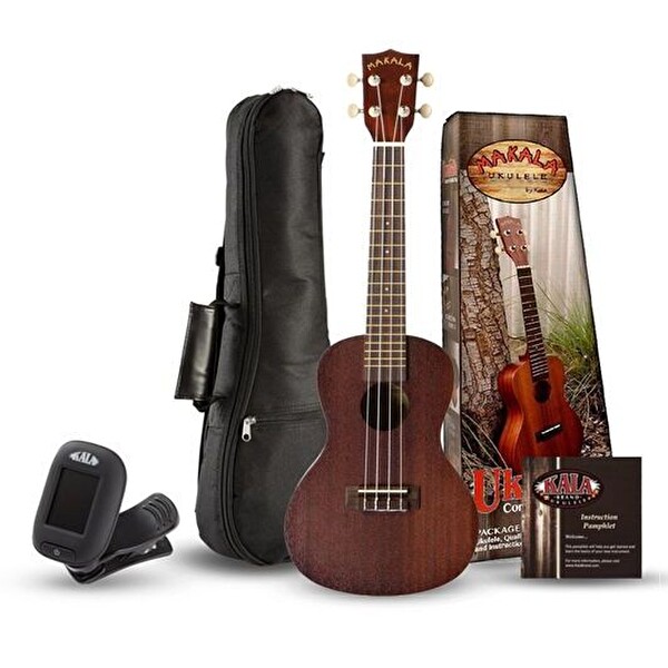 Kala MK-C/Pack Makala Concert Natural Ukulele Seti