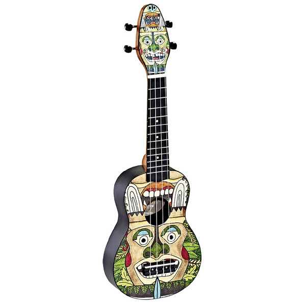Ortega K2-TM Keiki Sopranino Totem Ukulele Set