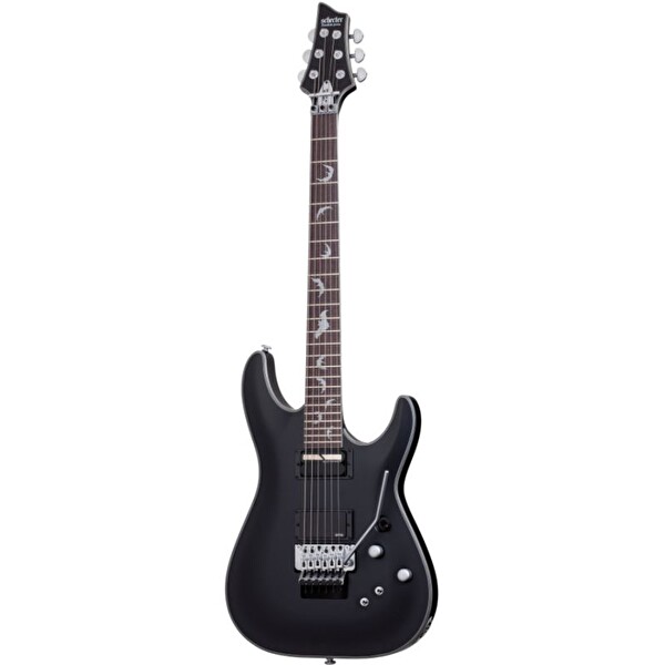 Schecter Damien Platinum 6 FR Satin Black Elektro Gitar