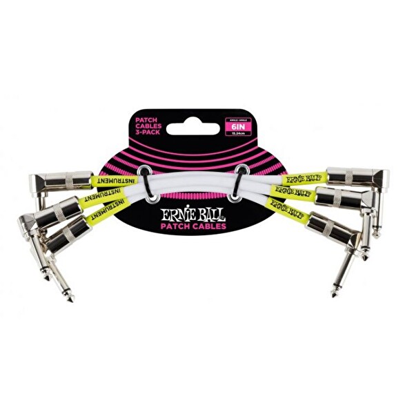 Ernie Ball P06051 L/L 3'lü 15 CM Pedal Ara Kablo