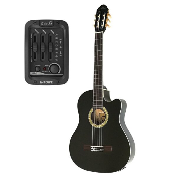 Almira Almira MG917CE-BK Siyah Elektro Klasik Gitar