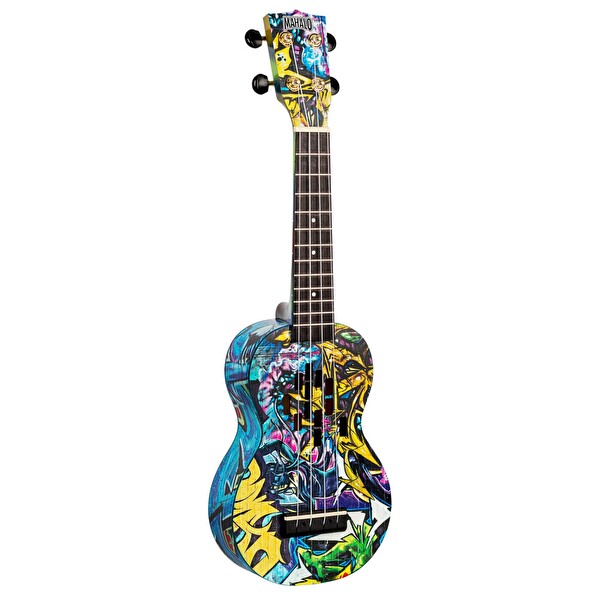 Mahalo MA1GR Art II Series Graffiti Soprano Ukulele