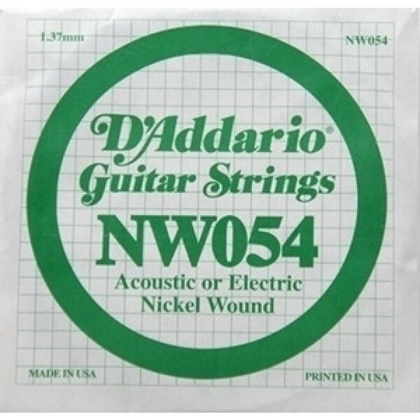 D'Addario NW054 Nickel Wound Elektro Gitar Tek Tel