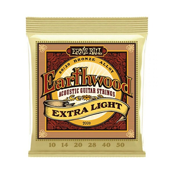 Ernie Ball P02006 10-50 Akustik Gitar Teli Extra Light