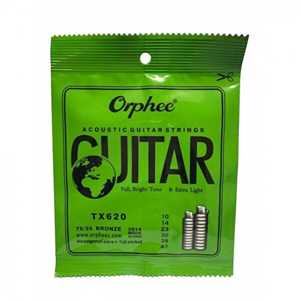 Orphee TX620 Akustik Gitar Teli 10-47