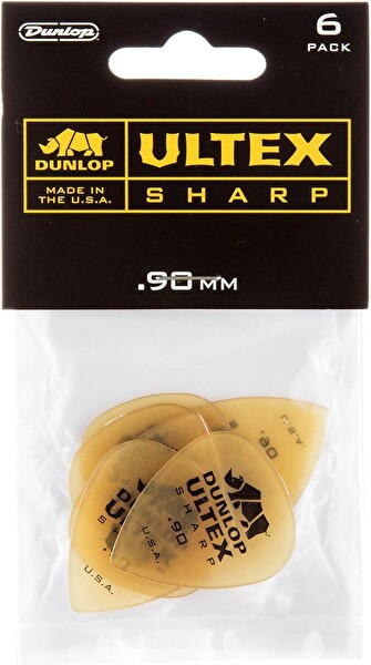 Jim Dunlop 433P.90 Ultex Sharp 6'lı Paket Pena (0.90 MM)