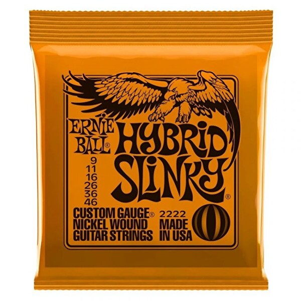 Ernie Ball P02222 Hybird Slinky Nickel 09-46 Elektro Gitar Teli