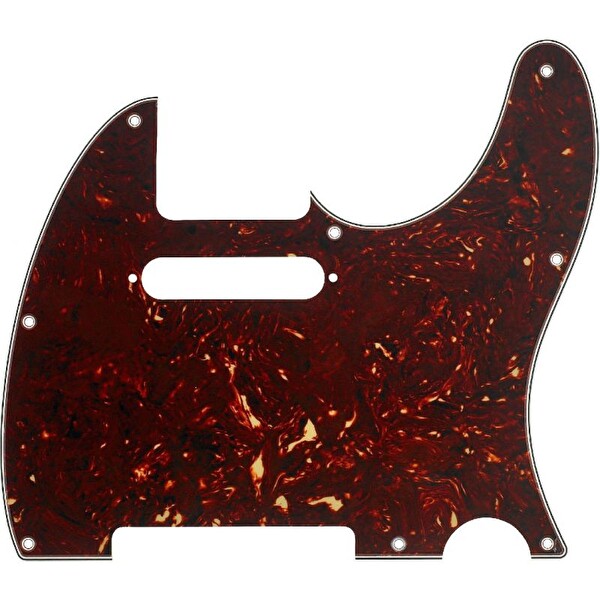 Fender Pickguard Tele 8 Hole 4-Ply Tortoise Shell