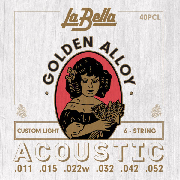 La Bella 11-52 Akustik Gitar Teli 40PCL