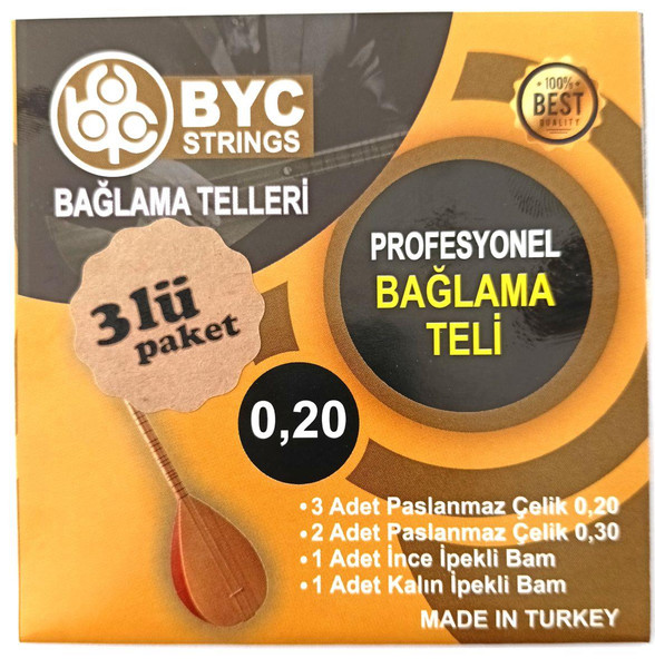 Longmoon 3BYC20 3 Paket Uzun Sap Bağlama Teli Saz Teli 0.20 Fiyatı ve ...