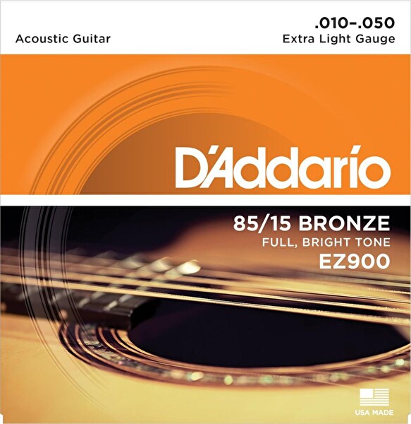D'Addario EZ900 Extra Light 10-50 Akustik Gitar Teli