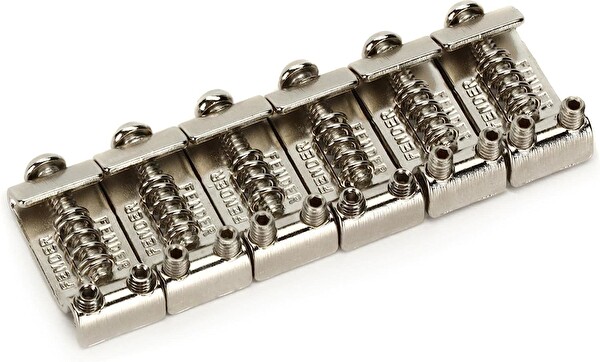 Fender American Standard Stratocaster Bridge Saddles 08-Present Nickel Set of 6 Köprü Yedek Parça