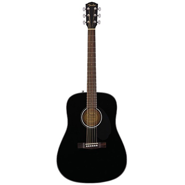 Fender CD-60S Dreadnought Black Akustik Gitar
