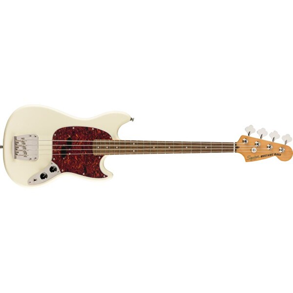 Squier Classic Vibe 60s Mustang Bass Laurel Klavye Olympic White