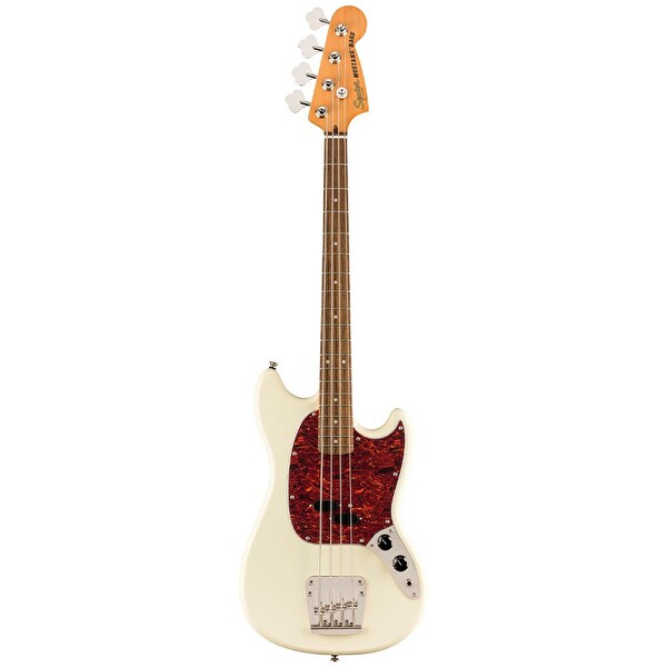 Squier Classic Vibe 60s Mustang Bass Laurel Klavye Olympic White Bas Gitar