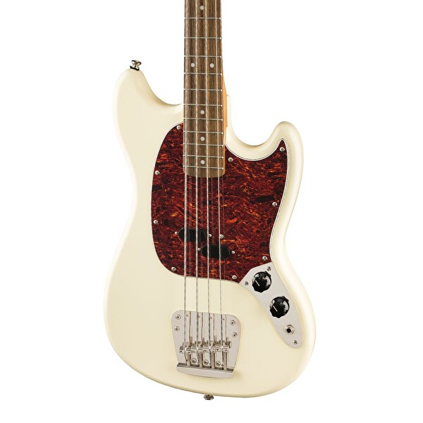 Squier Classic Vibe 60s Mustang Bass Laurel Klavye Olympic White Bas Gitar