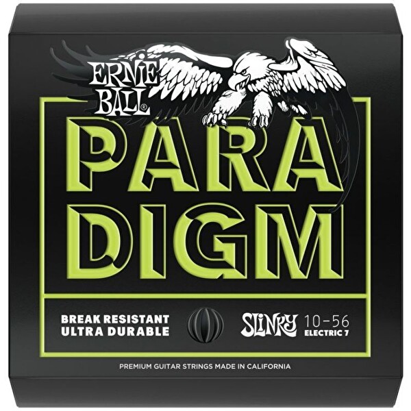 Ernie Ball P02028 Paradigm 7 telli Regular Slinky 10-56 Elektro Gitar Tel Seti