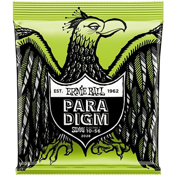 Ernie Ball P02028 Paradigm 7 telli Regular Slinky 10-56 Elektro Gitar Tel Seti