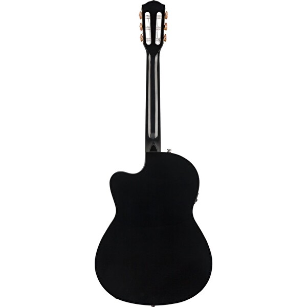 Fender CN-140SCE Nylon Thinline Black Elektro Klasik Gitar