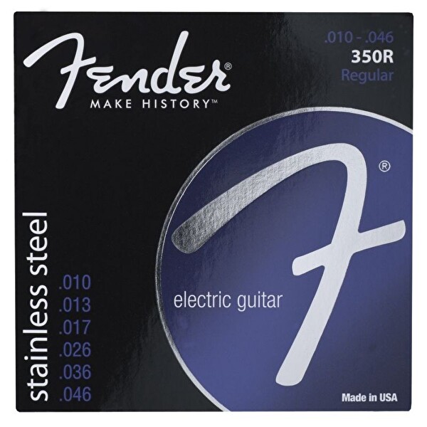 Fender Stainless 350s Stainless Steel Ball End 350R .010-.046 Elektro Gitar Teli