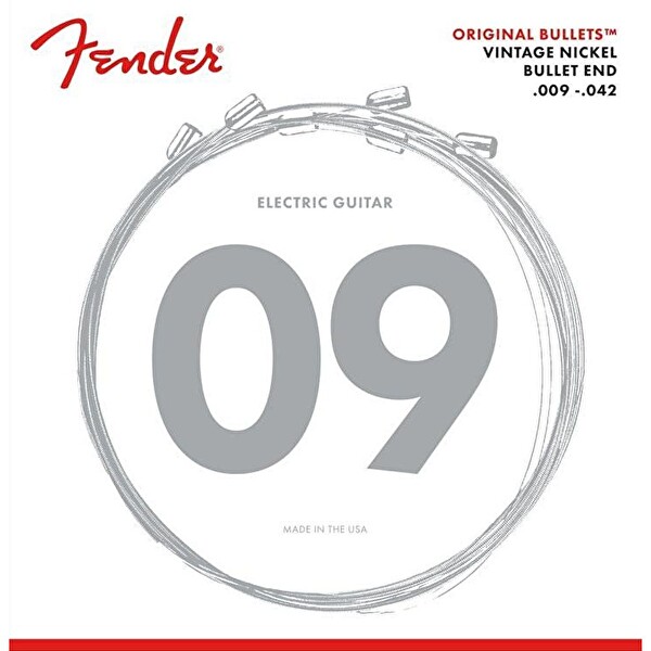 Fender Original Bullet 3150L Pure Nickel .009-.042 Elektro Gitar Teli