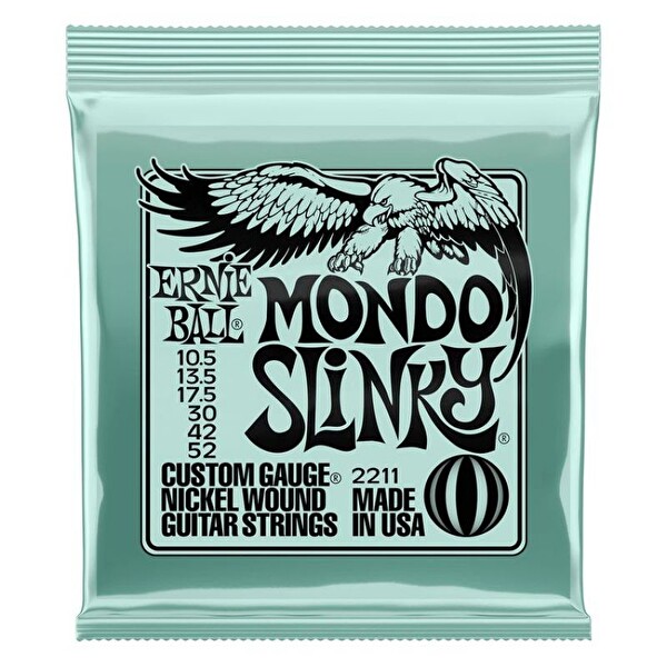 Ernie Ball P02211 - Mondo Slinky Nickel Wound 10.5-52 Elektro Gitar Teli