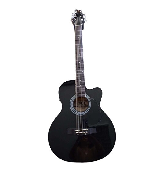 Stagg SA20 DCE BLK Elektro Akustik Gitar