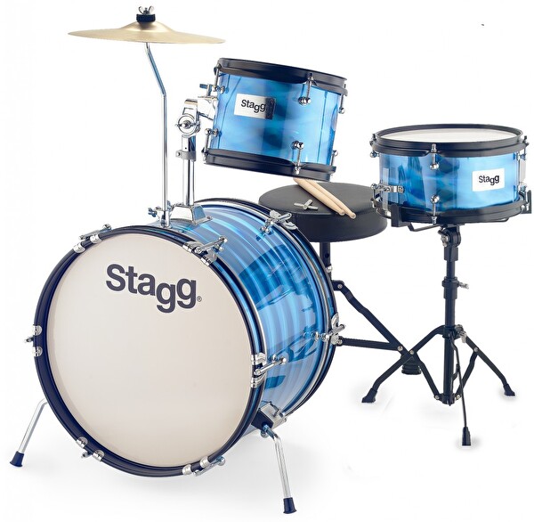 Stagg TIM JR 3/16B BL - 3 Parça Junior Davul Seti