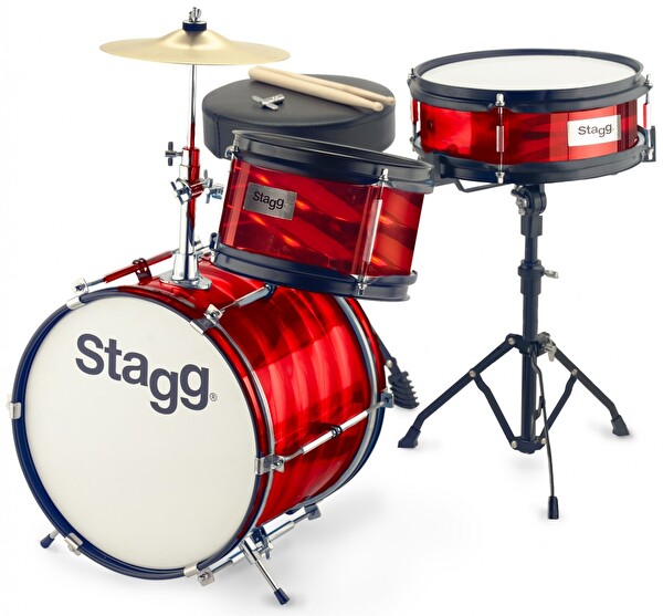 Stagg TIM JR 3/12B RD - 3 Parça Junior Davul Seti