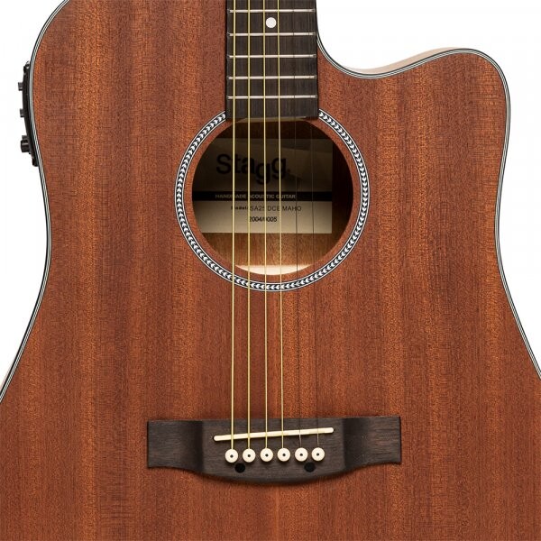 Stagg Elektro Akustik Gitar SA25DCE-MAHO