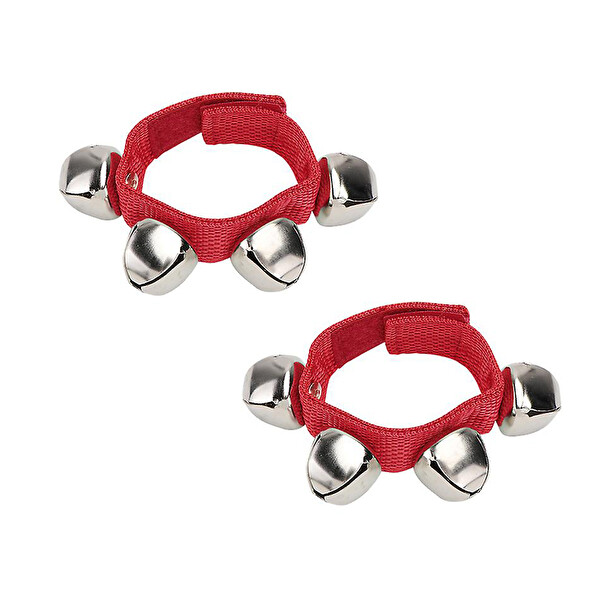 Jwin BZ-402 Bilek Zili Orff - Ritim Aleti Seti - Kırmızı