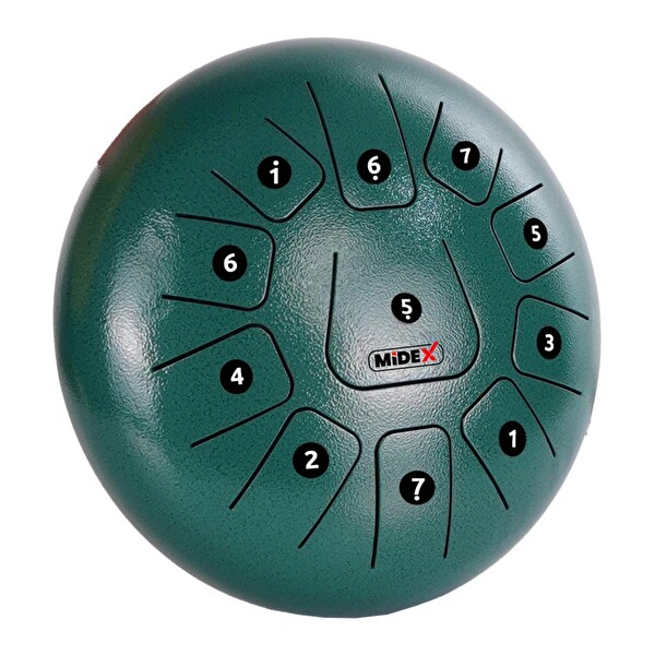 Midex TD-1211GR Çelik Dil Davul Handpan 12