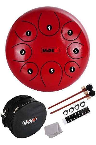 Midex TD-108RD Çelik Dil Davul Handpan 10