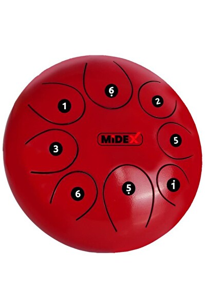 Midex TD-108RD Çelik Dil Davul Handpan 10