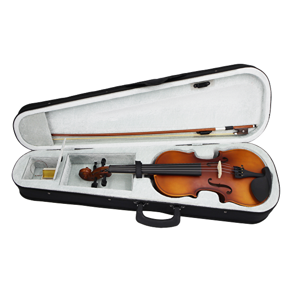 Jwin VL-800S 4/4 Çantalı Tam Boy Keman Seti - Mat Ahşap