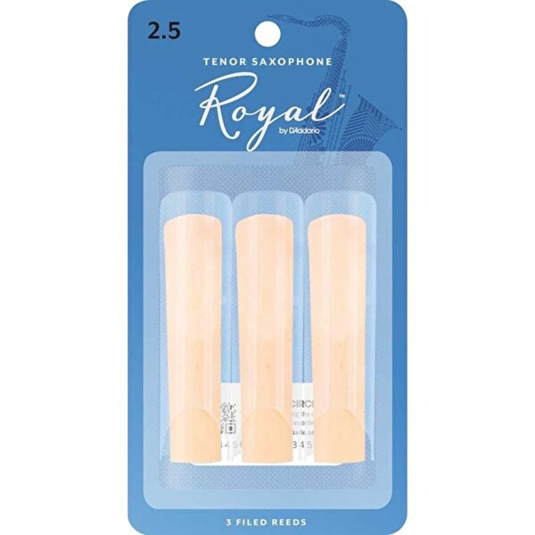 D'Addario Woodwinds Royal RKB0325 Tenor Saksafon Kamışı (3'lü) No:2.5
