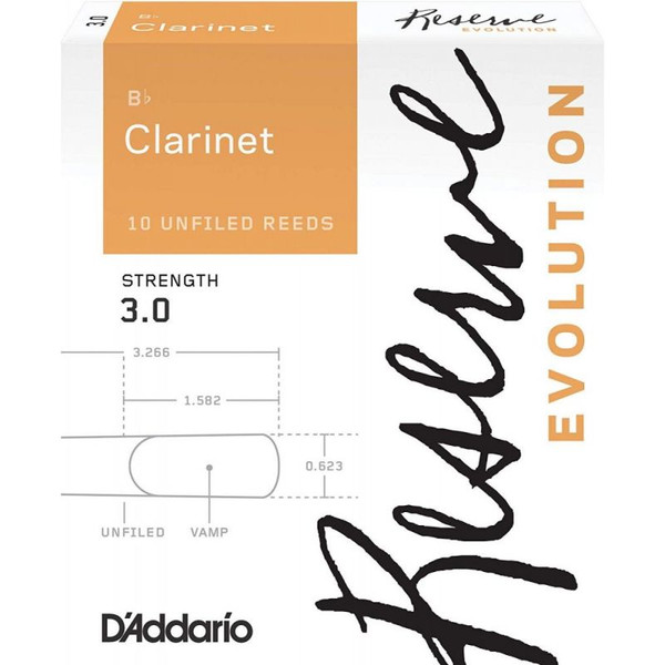 D'Addario Woodwinds Reserve Evolution DCE1030 Sib Klarnet Kamışı No:3