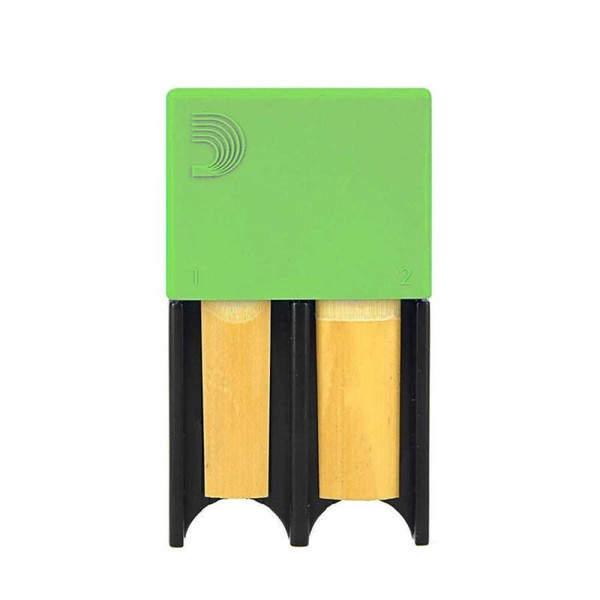 D'Addario Sib Klarnet Soprano ve Alto Saksafon Kamışı Kutusu- Yeşil